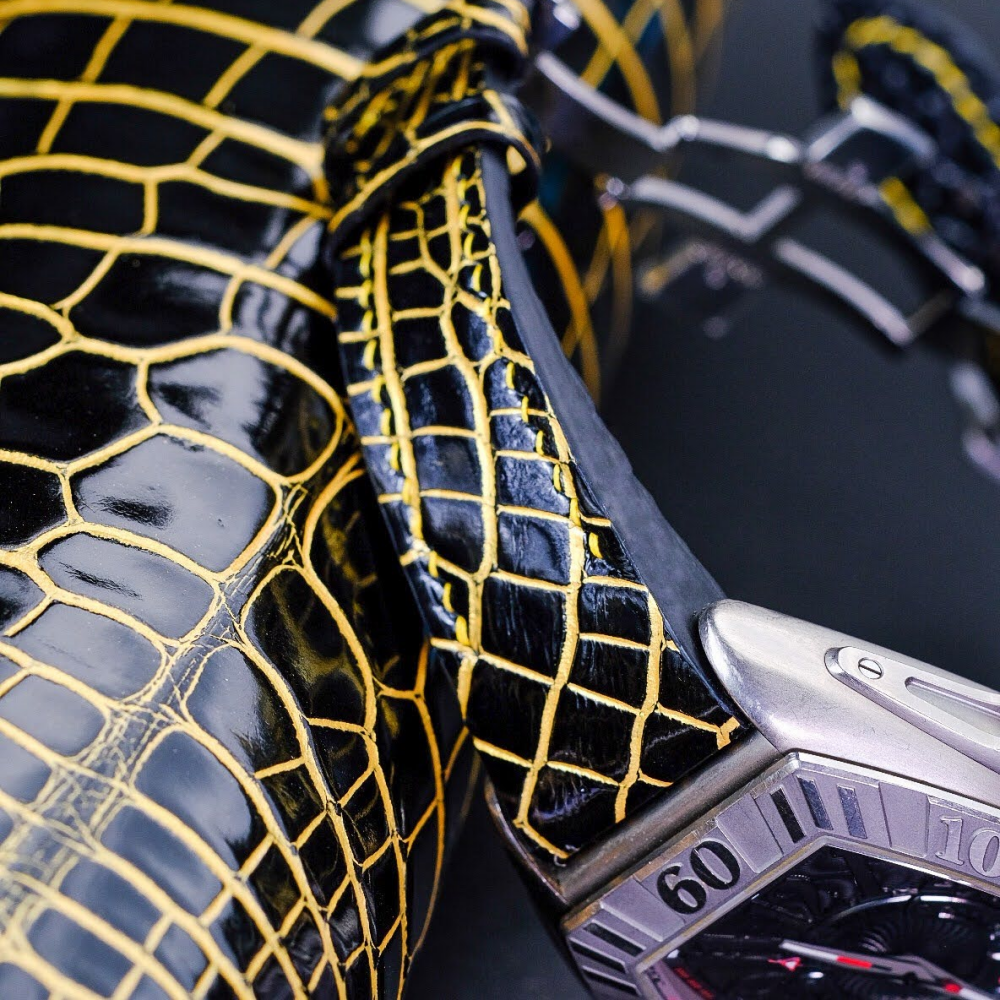 Alligator Leather Strap for Franck Muller Conquistador