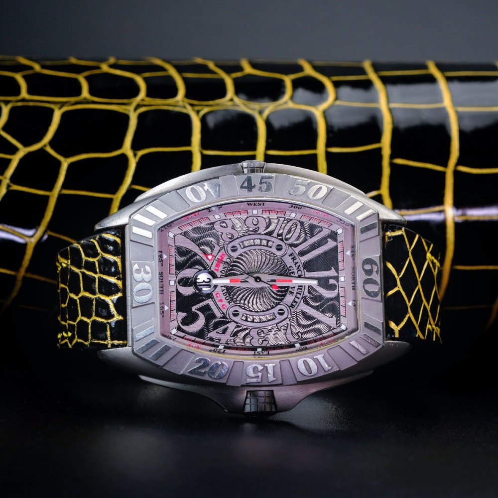 Alligator Leather Strap for Franck Muller Long Island