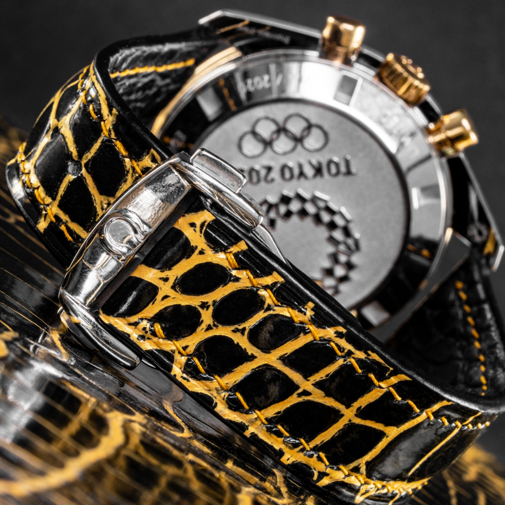 Alligator Leather Strap for Omega Speedmaster