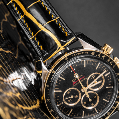 Alligator Leather Strap for Omega Speedmaster