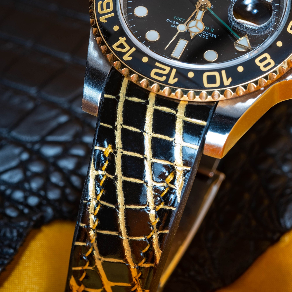 Alligator Leather Strap for Rolex GMT-Master II