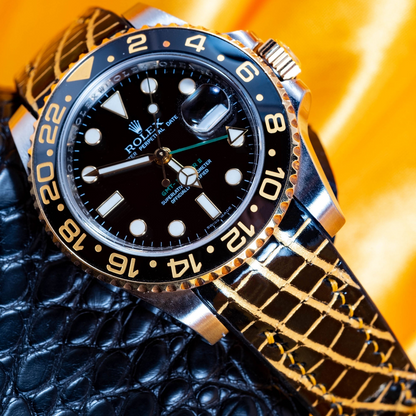 Alligator Leather Strap for Rolex GMT-Master II