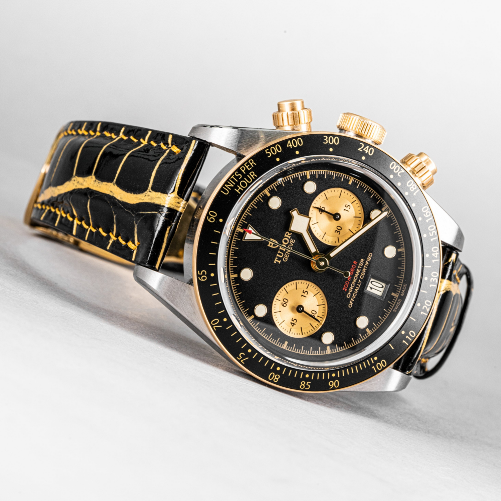 Alligator Leather Strap for Tudor Black Bay