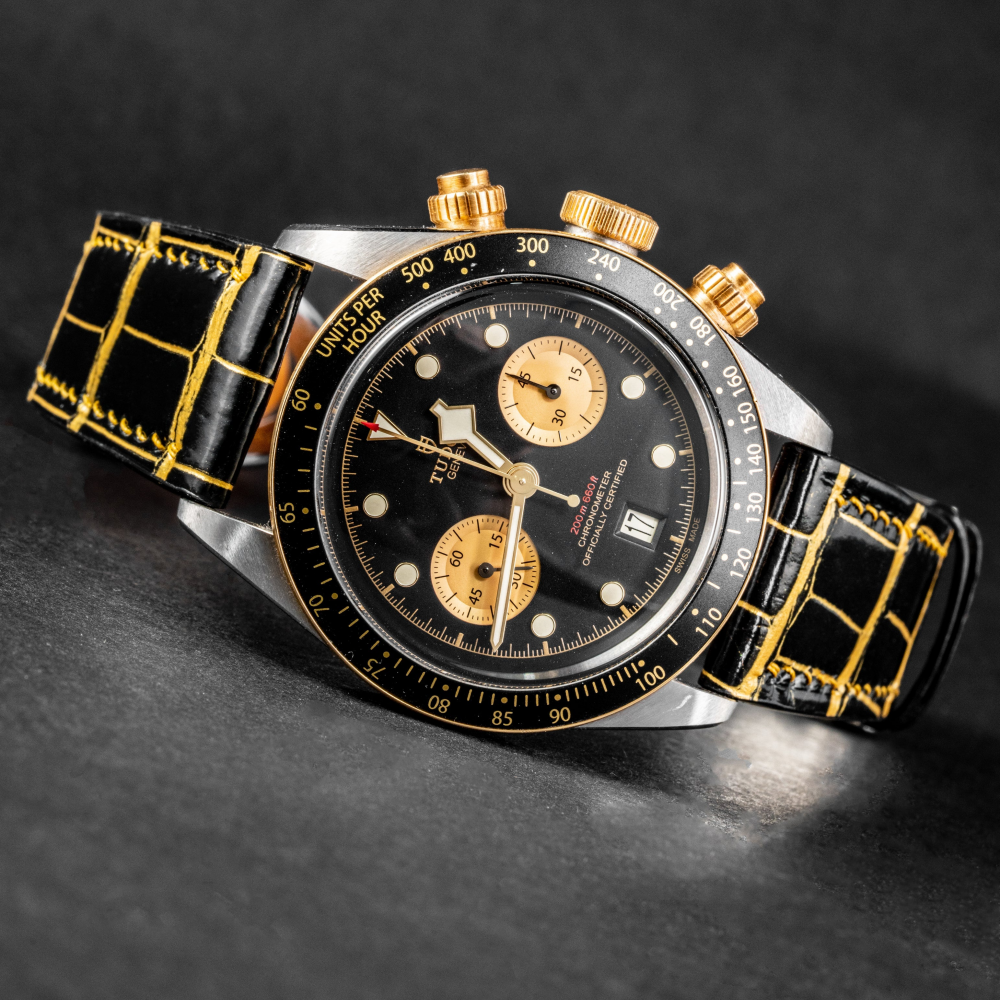 Alligator Leather Strap for Tudor Black Bay