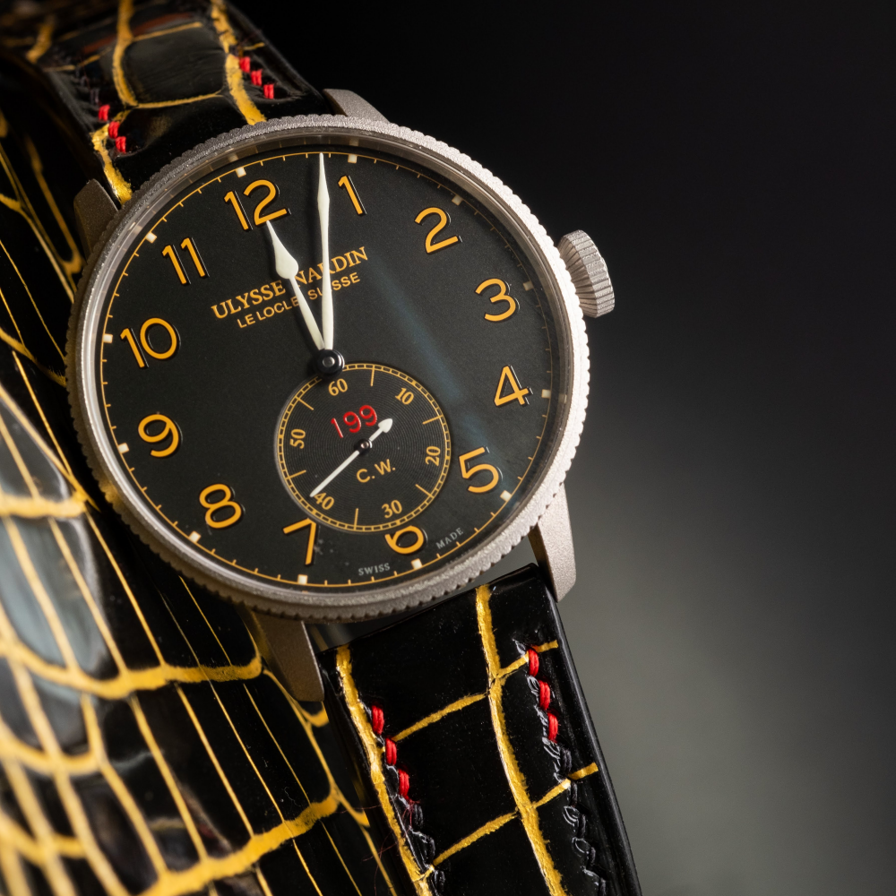 Alligator Leather Strap for Ulysse Nardin