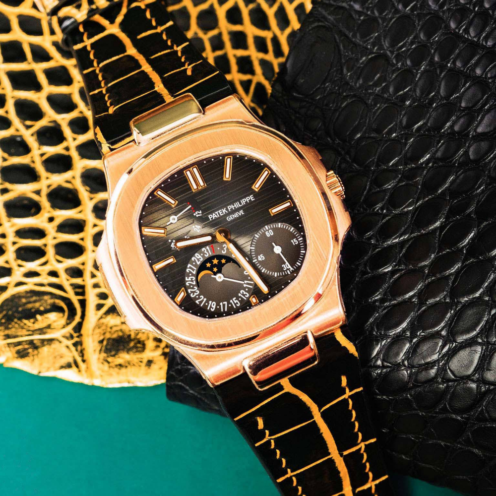 Alligator Leather Strap for Patek Philippe Nautilus