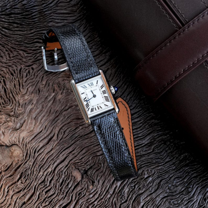 Lizard Leather Strap for Cartier Tank