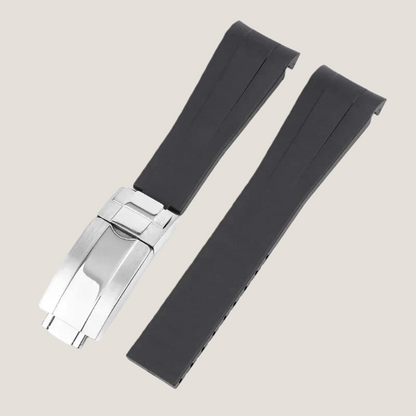 FKM Rubber Strap for Rolex Explorer II Deployant Clasp