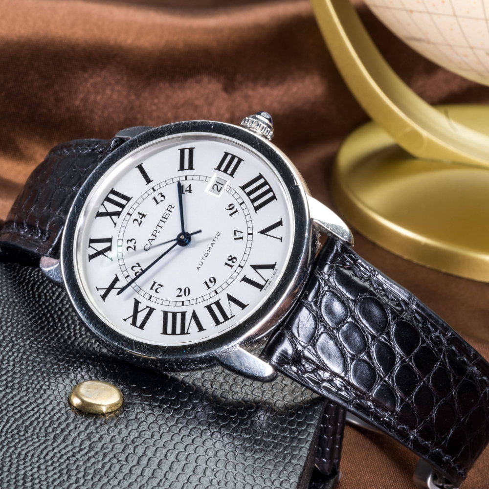 Alligator Leather Strap for Cartier Ronde Solo