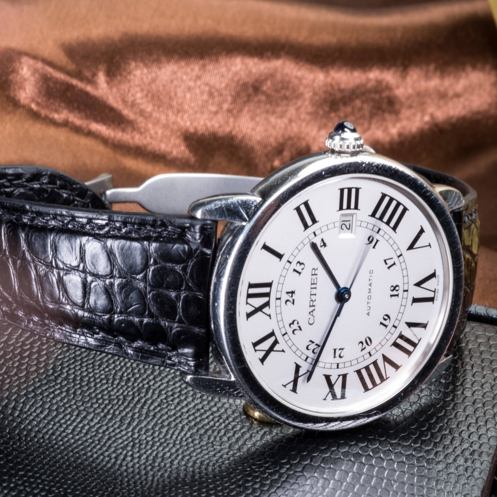 Alligator Leather Strap for Cartier Ronde Solo