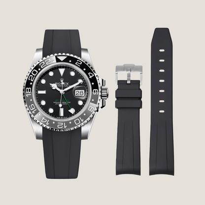 FKM Rubber Strap for Rolex GMT-Master II Tang Buckle