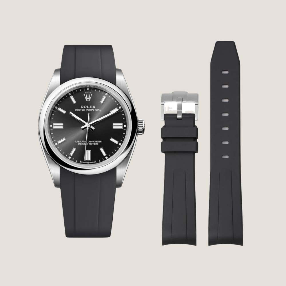 FKM Rubber Strap for Rolex Oyster Perpetual 36mm Tang Buckle
