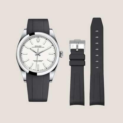 FKM Rubber Strap for Rolex Oyster Perpetual 39mm Tang Buckle