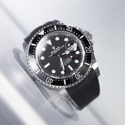 FKM Rubber Strap for Rolex Sea-Dweller Tang Buckle