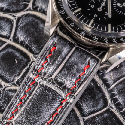 Alligator Leather Strap for Omega Speedmaster