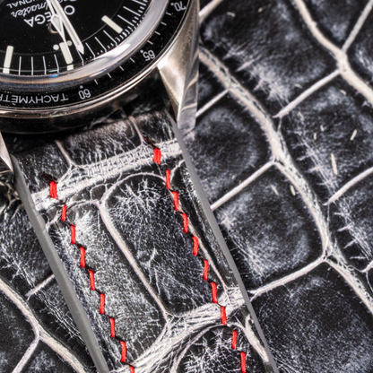 Alligator Leather Strap for Omega Speedmaster