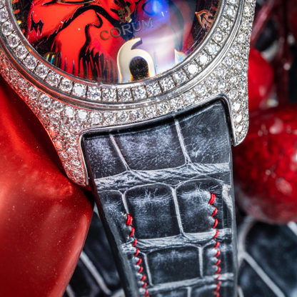 Alligator Leather Strap for Corum Bubble
