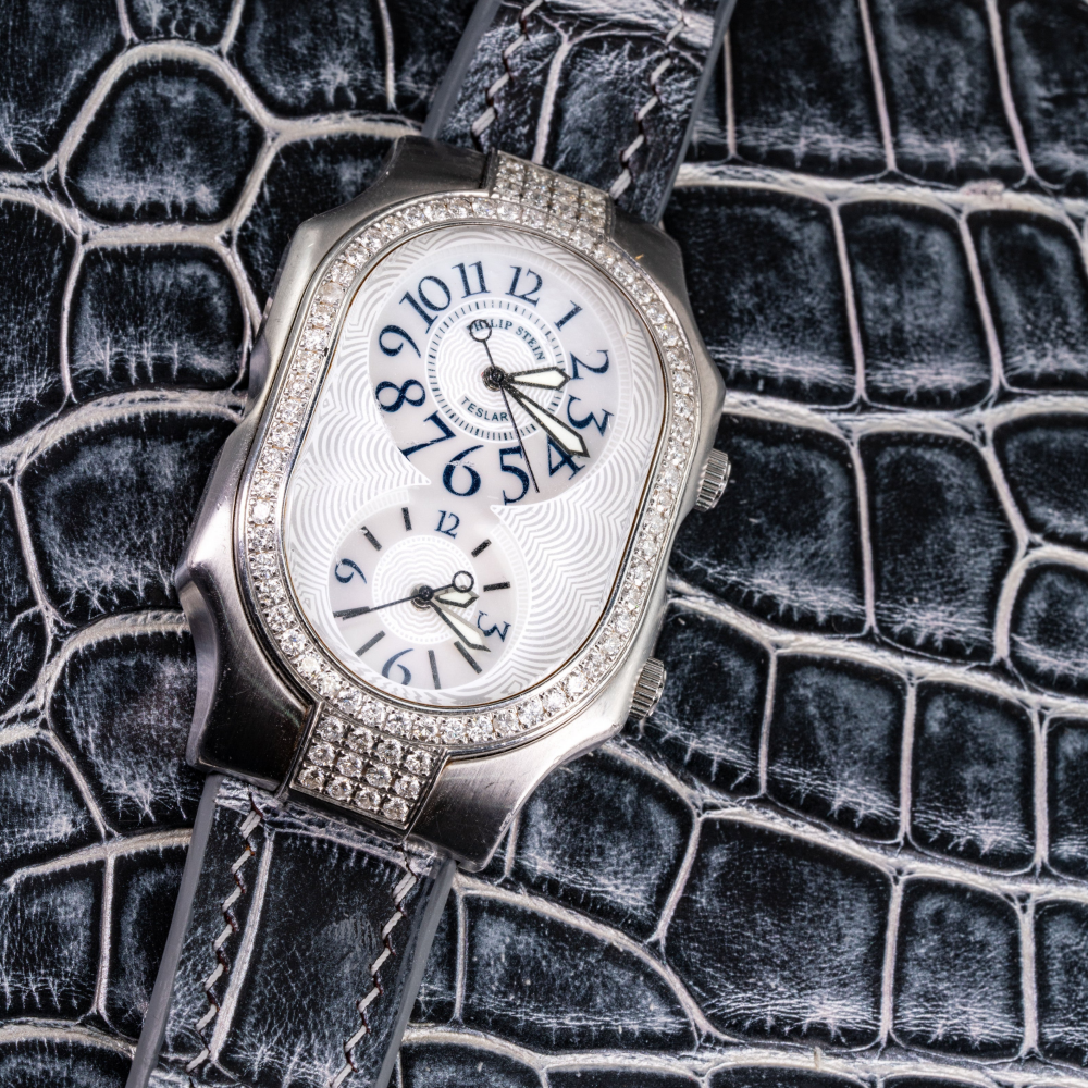Alligator Leather Strap for Philip Stein