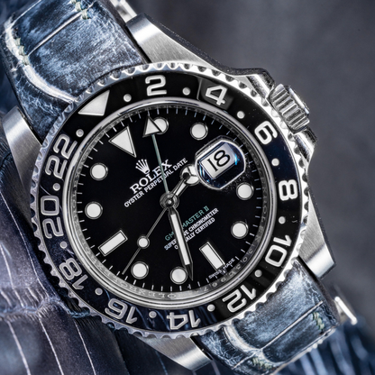 Alligator Leather Strap for Rolex GMT-Master II