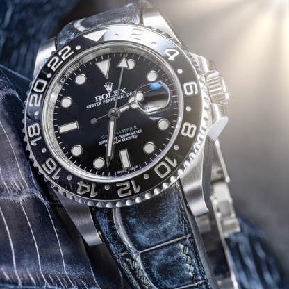 Alligator Leather Strap for Rolex GMT-Master II
