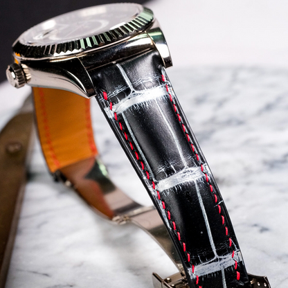 Alligator Leather Strap for Rolex Sky-Dweller
