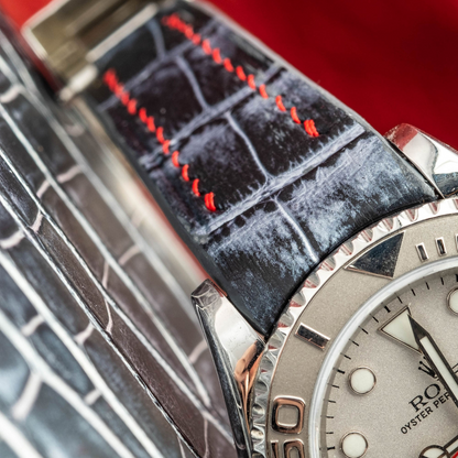 Alligator Leather Strap for Rolex Yacht-Master