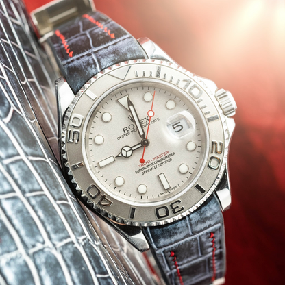 Alligator Leather Strap for Rolex Yacht-Master