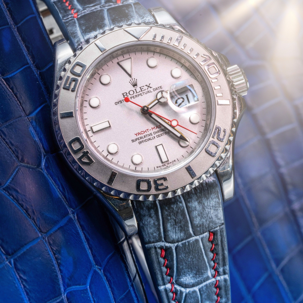 Alligator Leather Strap for Rolex Yacht-Master