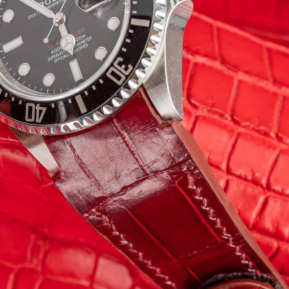 Alligator Leather Strap for Rolex Sea-Dweller