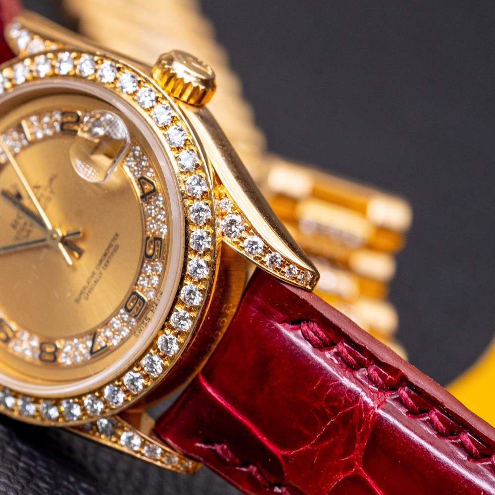 Alligator Leather Strap for Rolex Datejust