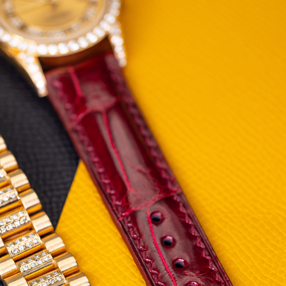 Alligator Leather Strap for Rolex Datejust