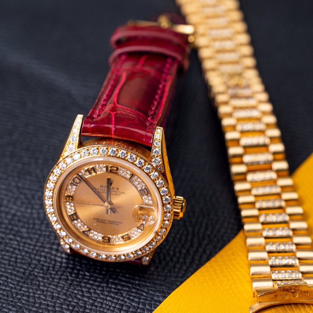 Alligator Leather Strap for Rolex Datejust