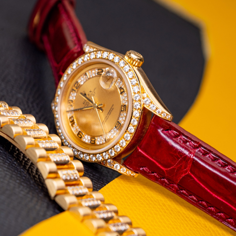 Alligator Leather Strap for Rolex Datejust