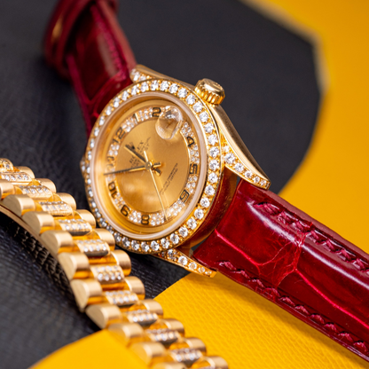 Alligator Leather Strap for Rolex Datejust