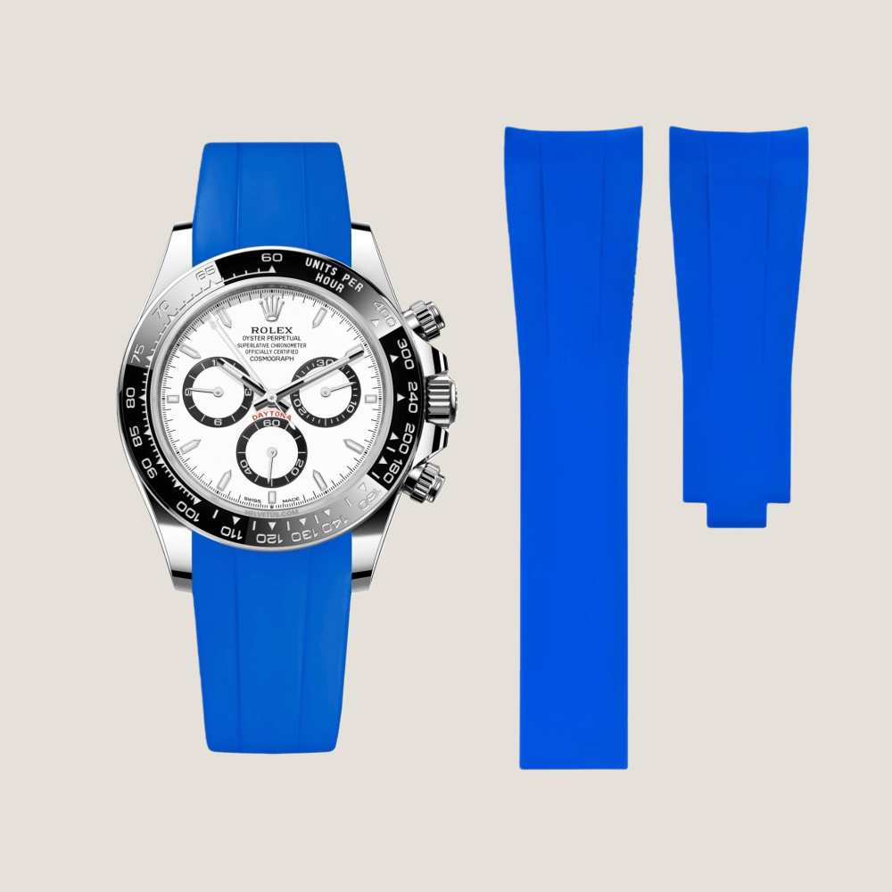 FKM Rubber Strap for Rolex Daytona Deployant Clasp