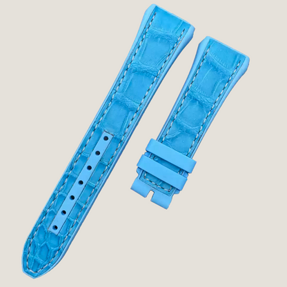 Hybrid Alligator & FKM Rubber Strap for Franck Muller Vanguard