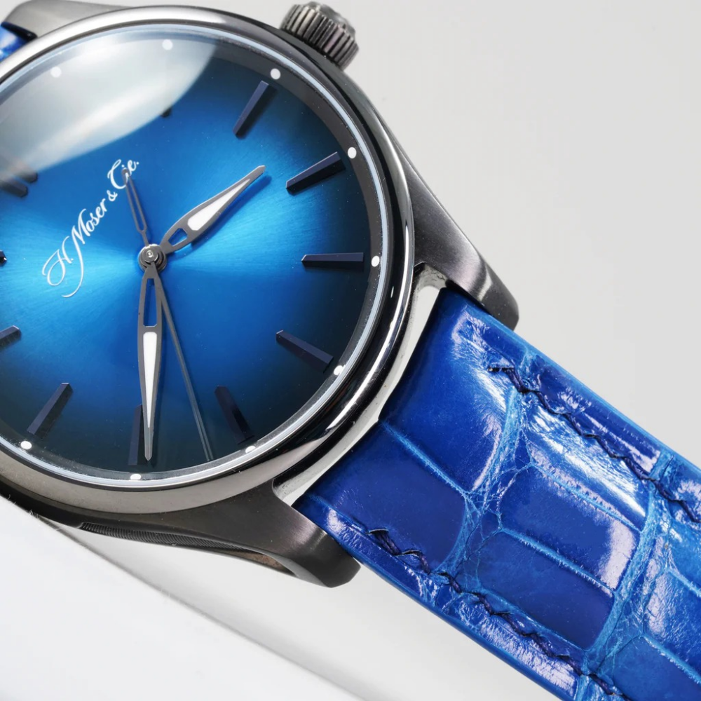 Alligator Leather Strap for H. Moser & Cie