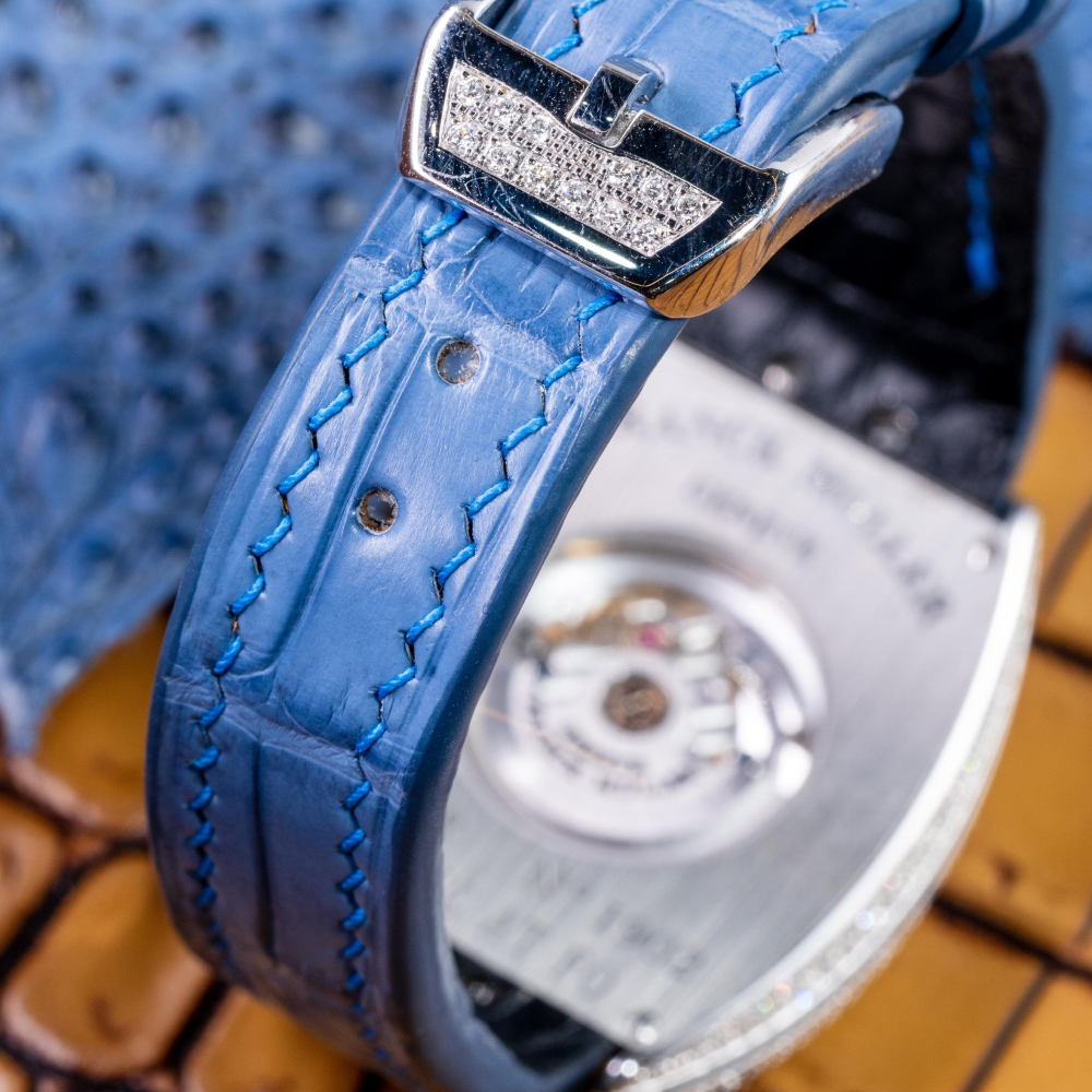 Alligator Leather Strap for Franck Muller Vanguard