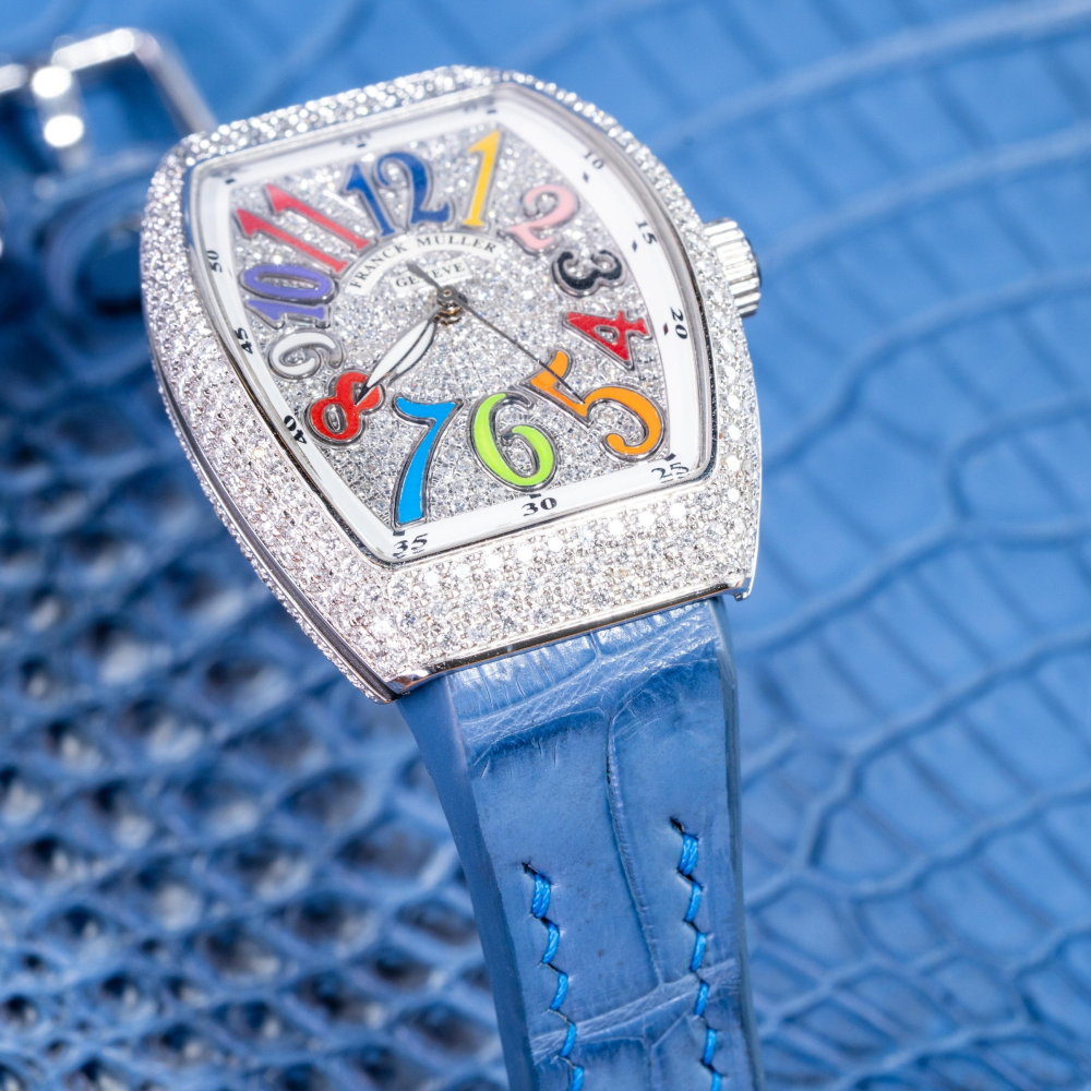 Alligator Leather Strap for Franck Muller Vanguard