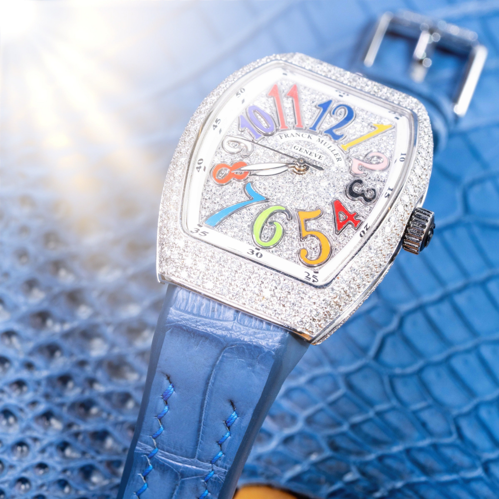 Alligator Leather Strap for Franck Muller Vanguard