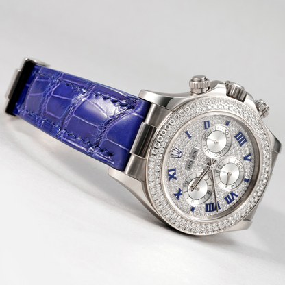 Rolex Daytona Alligator Leather Strap – Deployant Clasp Compatible