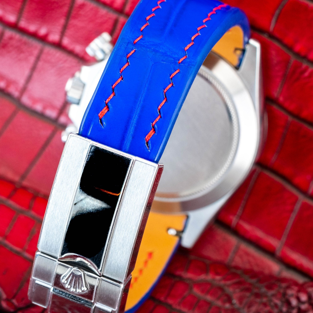 Rolex Daytona Alligator Leather Strap – Deployant Clasp Compatible