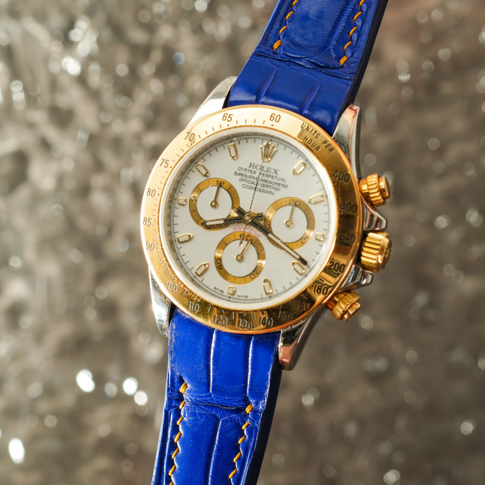 Rolex Daytona Alligator Leather Strap – Deployant Clasp Compatible