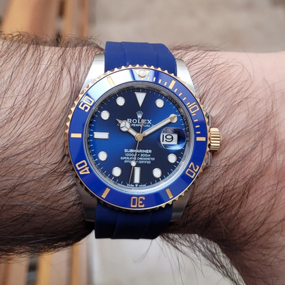 FKM Rubber Strap for Rolex Submariner Deployant Clasp