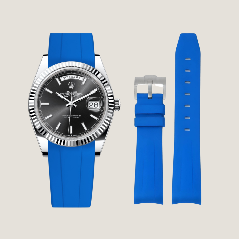 FKM Rubber Strap for Rolex Day-Date Pin Buckle