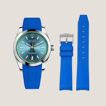 FKM Rubber Strap for Rolex Milgauss Pin Buckle