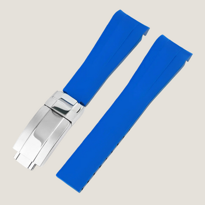 FKM Rubber Strap for Rolex Explorer I Deployant Clasp