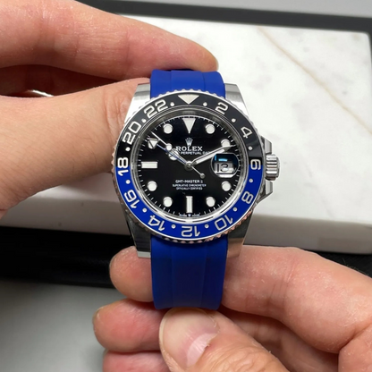 FKM Rubber Strap for Rolex GMT-Master II Tang Buckle