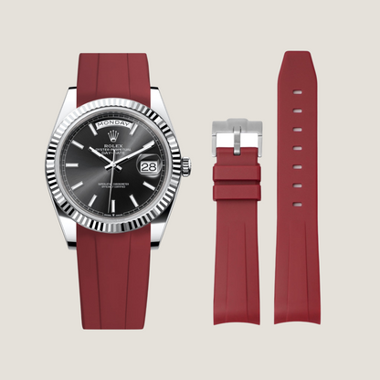 FKM Rubber Strap for Rolex Day-Date Pin Buckle