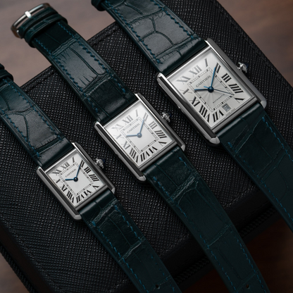 Alligator Leather Strap for Cartier Tank